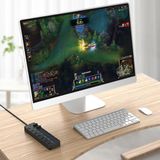  Bộ Hub Chia 4 / 7 Cổng USB 3.0 3.0 5Gbps Có Đèn LED Cho Laptop PC Công Tắc 30CM 