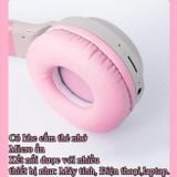  Tai nghe Bluetooth P47M, Hình tai mèo dễ thương, Phát sáng đèn đầy màu sắc, có đèn LED có thẻ có thể gập lại -dc4577 