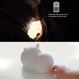  Đèn ngủ silicone nhiều màu sắc hình heo dễ thương -dc3437 