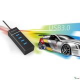  Bộ chia USB HUB 4 cổng USB 3.0 ORICO W6PH4-U3-BK- Nhà Phân Phối Chính Hãng -DC4229 