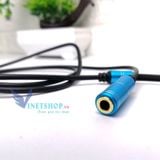  CÁP GỘP AUDIO VÀ MICRO 2 JACK 3.5MM CHÂN CẮM SANG 1 JACK 3.5MM 