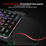  Bàn Phím Bán Cơ 1 Tay Free Wolf K13 Gaming Bàn Phím Cho PUBG OW LOL 35 Phím -DC3442 