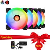  Bộ 1, 3,5,6 Quạt LED RGB Coolmoon Sunshine Dual Ring Tặng Bộ Hub Kết Nối Nguồn Và Điều Khiển -DC3444 