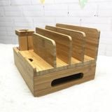  Giá đỡ điện thoại,đồng hồ bằng gỗ 3 /4 ngăn B2 loại to 