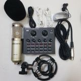  Combo Soundcard V8 AQTA Chính Hãng Bluetooth + Mic Karaoke Livetream BM 900, Có AutoTune Chuẩn Phòng Thu 