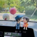  Đồ trang trí hoạ tiết cặp đôi hoạt hình dễ thương phụ kiện trang trí nội thất cho xe hơi - dc5156 