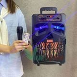  Siêu giảm giá - Loa kẹo kéo mini Karaoke giá rẻ  KIMISO QS-7801 Bass 20 ,Kèm điều khiển Tặng 1 micro có dây -dc4385 