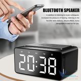  Loa Bluetooth kiêm Đồng Hồ Báo Thức Để Bàn Siêu Hay,Siêu trầm ,Bass sâu, Loa kép độc đáo AEC - BT508 -dc3699 