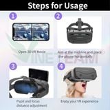  Kính thực tế ảo 3D Vr Shinecon SC-G13 dành cho điện thoại thông minh 4,7-7 inch -DC4878 