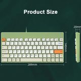  Bàn phím mini có dây BOW K620U 79 Phím dành cho laptop macbook , Lướt Phím Cực Êm Kiểu dáng nhỏ gọn 