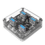  Bộ chia USB 3.0 trong suốt 4 cổng Orico MH4U-U3 -dc2063 