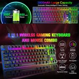  Bộ Bàn Phím Và Chuột Không Dây Gaming Có Đèn Led Pin Sạc ZIYOULANG T87 Tặng Kèm Lót Chuột -DC4749 