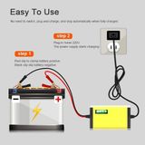  Combo bộ sạc ắc quy 12V tự ngắt và đồng hồ đo điện vạn năng bảo vệ ắc quy đảm bảo an toàn, tiết kiệm 