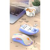  Chuột không dây XUNFOX XYH52 kết nối Bluetooth và 2.4G có đèn led 7 màu cực đẹp 