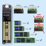  Orico TCM2-C3 ,Hộp đựng/Box ổ cứng M.2 PCIe NVMe trong suốt-tản nhiệt-USB 3.1-Tốc độ 10Gbps -dc4278 