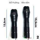  Đèn pin 5 chế độ đèn có thể phóng to CREE XML-T6 