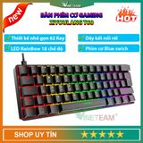  Bàn phím cơ Gaming ZiyoulangT60 62 phím led rainbow , Blue Swich dành cho game thủ mẫu mới 2021-dc4535 