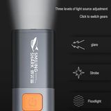  Đèn Pin LED  Siêu Sáng Chống Thấm Nước Kèm Móc Tiện Dụng Ánh Sáng Trắng An Toàn Cho Mắt 