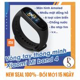  Vòng đeo tay thông minh theo dõi sức khỏe Xiaomi Mi Band 4 / MiBand 4 Nguyên seal Chính hãng -Màu đen -dc3670 