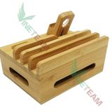  Giá đỡ điện thoại,đồng hồ bằng gỗ 3 /4 ngăn B2 loại to 