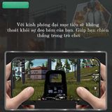  Tay cầm gamepad kèm nút bấm và bộ khuếch đại màn hình chơi PUBG,ROS, các game FPS cực thích -dc3342 