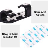  Bộ 20 Miếng Dán Kẹp Dây Điện - Cố Định Nút Giữ, Tổ Chức Dây Gọn Gàng - DC5114 