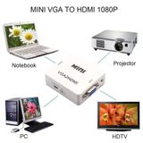  Bộ chuyển tín hiệu từ VGA sang HDMI loại nhỏ OEM (Trắng) -dc896 