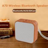  Loa Bluetooth Mini Không Dây A70 Vỏ Gỗ Loa Di Động Loa Không Dây Loa Vi Tinh , Bass mạnh, Pin trâu -DC3900 