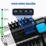  Đèn Pin Siêu Sáng Cầm Tay Chiếu Xa 4 Chế Độ Sáng Tiện Dụng, Có COB Đèn LED, Dùng pin Sạc ,Đèn Pin Mini 4 Bóng -dc4708 