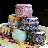  Hũ đựng nến thơm (không có nến) bằng thiếc cỡ to cao cấp sang trọng, an toàn cho người sử dụng -DC5252 