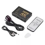  HDMI Switch 4k 5 in 1 out 5 cổng vào 1 cổng ra có điều khiển (Đen) -DC780 