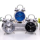  Đồng Hồ Để Bàn Báo Thức quả  chuông Inox kim trôi không gây ồn chuông to hẹn giờ đi học đi làm trang trí... -dc5005 