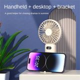 Quạt mini cầm tay để bàn tích điện 5 chế độ, màn hình led, phù hợp học sinh, sinh viên, nhân viên văn phòng và trẻ nhỏ 