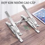  Giá đỡ laptop nhôm thiết kế thông minh 2 tầng 15 nấc điều chỉnh độ cao, nâng tản nhiệt laptop N8 