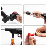  Máy rửa xe cầm tay cao áp chạy bằng pin sạc 48v - Súng rửa xe dùng cho gia đình có chế độ phun xương tạo bọt cao cấp 