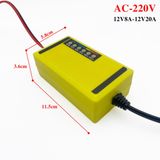  Bộ sạc bình ắc quy  tự động ngắt 12V 2Ah-20Ah sạc acquy xe máy, xe ô tô - tự ngắt khi bình đầy 