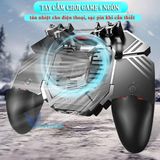  Tay cầm chơi game PUBG, Rules Of Survival, Apex Legend ROS Freefire kèm nút bắn Gpoint cơ kim loại METOO AK16 