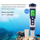  Bút đo độ mặn - Kiểm tra chất lượng nước 5 trong 1 - pH/TDS/EC - Kèm 3 gói pH tiêu chuẩn 