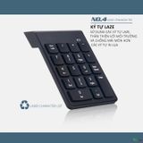  Bàn phím mini, bàn phím số không dây 18 phím cơ bản dùng cho Mac Book Air/Pro, laptop, điện thoại -dc4472 