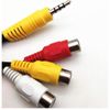  Dây Cáp Chuyển Đầu Jack 3.5 Đực Ra 3 Đầu RCA Cái Hoa Sen -DC4722 