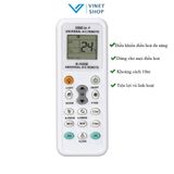  Điều khiển điều hoà đa năng 1000 in 1 dùng cho tất cả điều hoà trên thị trường 