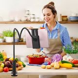  Giá dỡ kẹp điện thoại Ipad máy tính bảng xoay 360 độ chắc chắn, kẹp bàn đầu giường uốn mọi kiểu 5179 