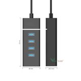  Hub USB 4 Cổng 3.0 ORICO W6PH4-U3 Splitter Bộ Mở Rộng PC Đa USB Tốc Độ Cao 