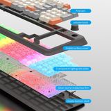  Bàn phím máy tính giả cơ gaming K82 LED 7 màu cực đẹp tích hợp núm chỉnh âm 
