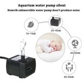  Máy bơm chìm mini 3W 4W 5W dùng điện 220V dùng cho quạt hơi nước, bể cả thuỷ sinh, hòn non bộ 