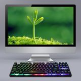  Bàn phím bán cơ chơi game 87 phím có đèn LED TS GK 10 chuyên dụng cho laptop / máy tính bàn -dc4788 