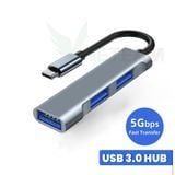  Bộ chia cổng Hub Type-C/Hub USB 4 trong 1 cho Laptop/laptop táo,ĐT,tablet táo -dc4756 