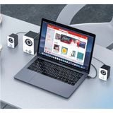  LOA MÁY TÍNH ĐỂ BÀN BASS CỰC MẠNH -LOA BLUETOOTH STEREO KINBAS X7 VÒM CAO CHỐNG NƯỚC -DC3761 