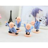  BỘ TƯỢNG 4 CHÚ TIỂU THIẾU LÂM TỰ MÚA VÕ - dc2432 