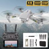  Flycam , Máy Bay Điều Khiển Từ Xa HJ15 4K Có Camera Kép Độ Nét Cao 720P / 1080P Có Thể Gập Lại -dc4669 